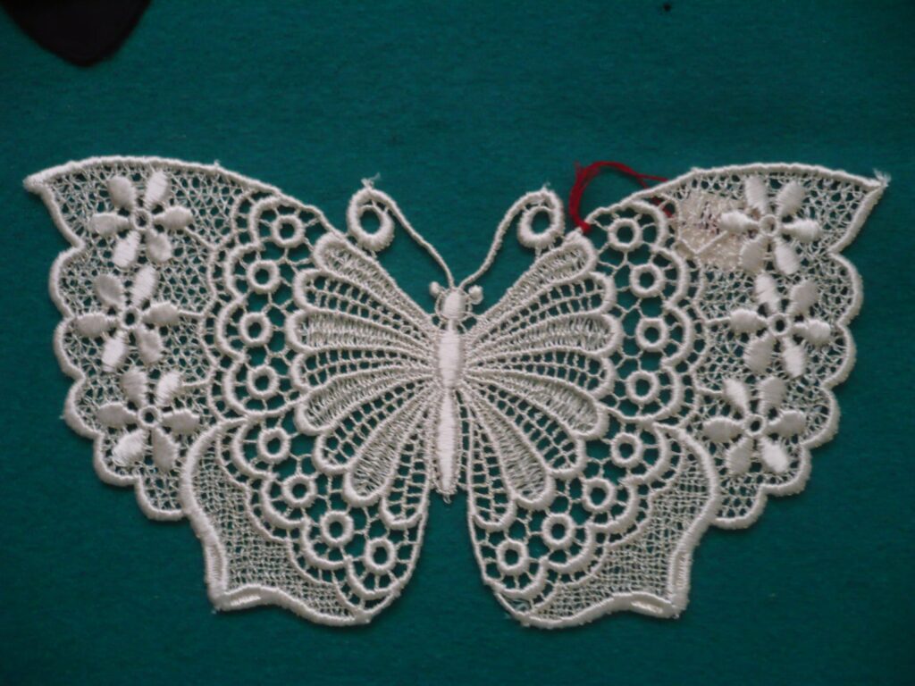 Motif Papillon en dentelle