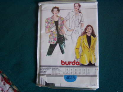 Patron Burda 4028 Veste