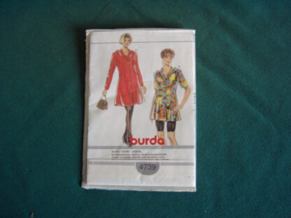 Patron Burda 4739 robe chemisier