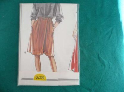 Patron Burda 5079 Jupe culotte