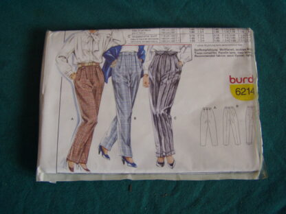 Patron Burda 6214 Pantalon