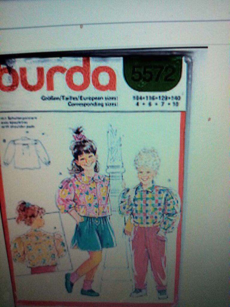 Patron Burda 5572 chemise ou chemisier