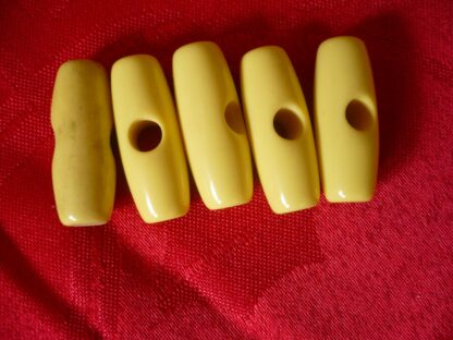 Lot 5 boutons Tubino Jaune